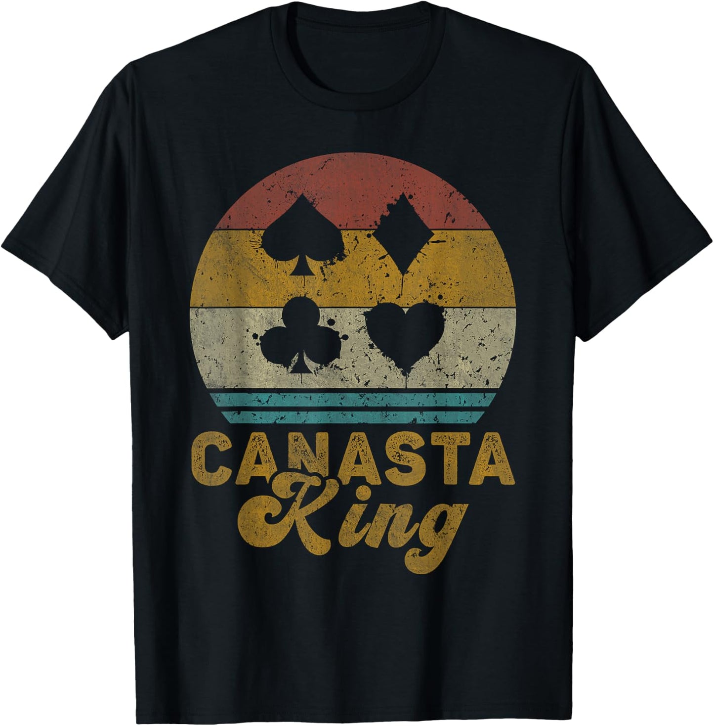 Canasta King Funny Canasta Card Game T-Shirt - T-Shirt | Black