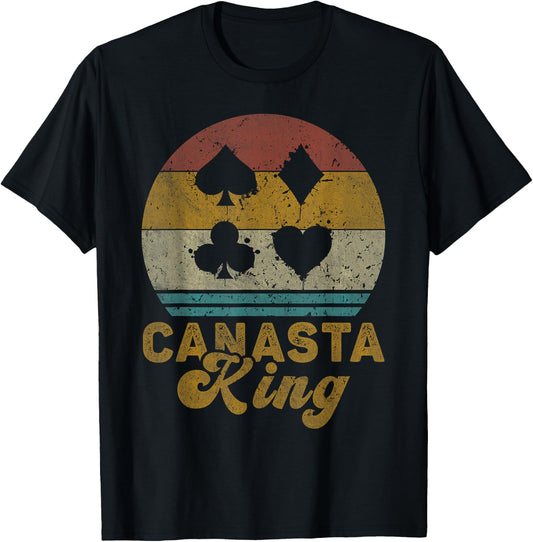 Canasta King Funny Canasta Card Game T-Shirt - T-Shirt | Black