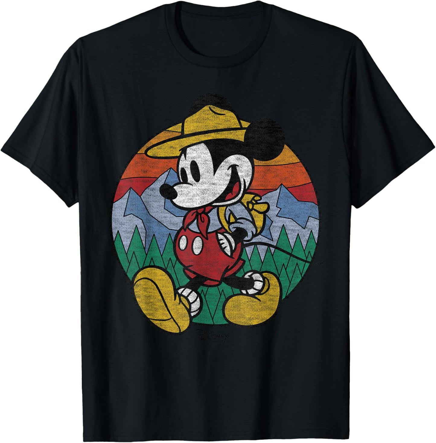 Disney - Mickey Round Hiking T-Shirt - T-Shirt | Black