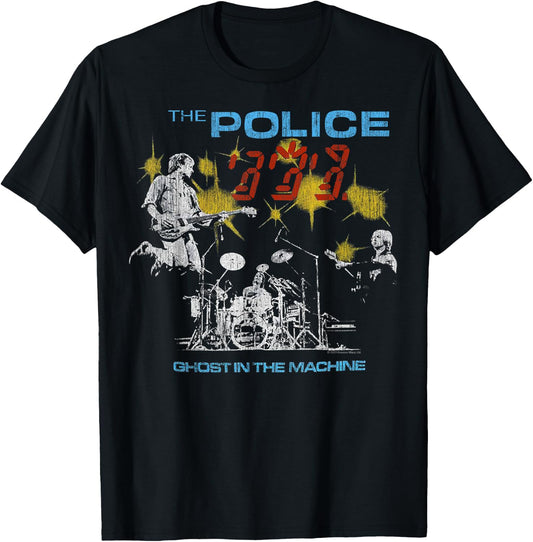 The Police Rock Music Band Ghost In The Machine T-Shirt - T-Shirt | Black