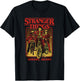 Stranger Things Retro Vintage Hawkins Indiana Bike Group T-Shirt - T-Shirt | Black