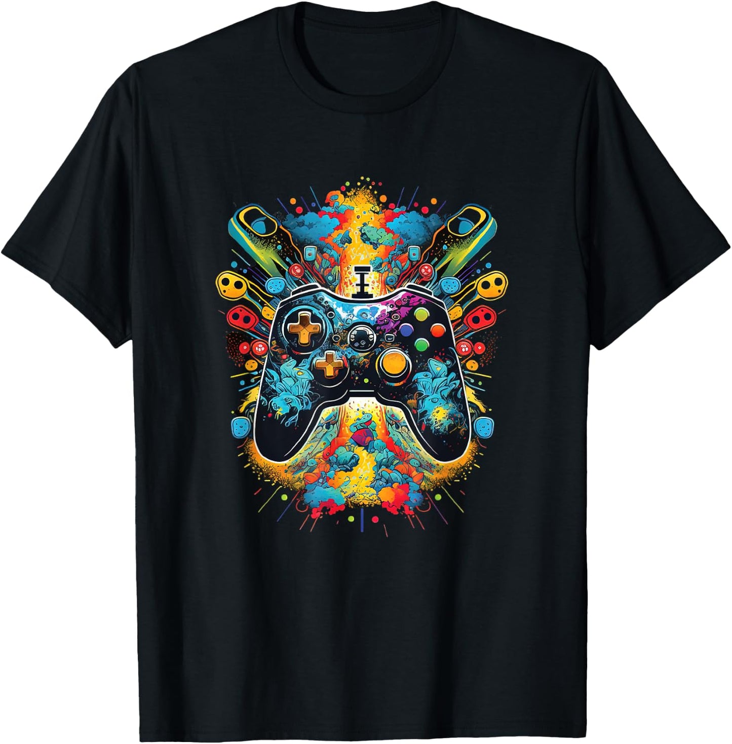 Gamer Aesthetic Graphic Gaming Video Games Boys Teens Kids T-Shirt - T-Shirt | Black