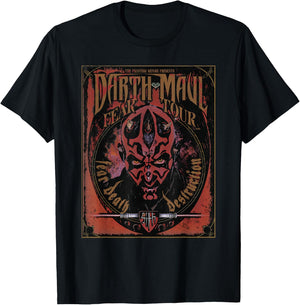 Star Wars Darth Maul Fear Tour Band T-Shirt - T-Shirt | Black