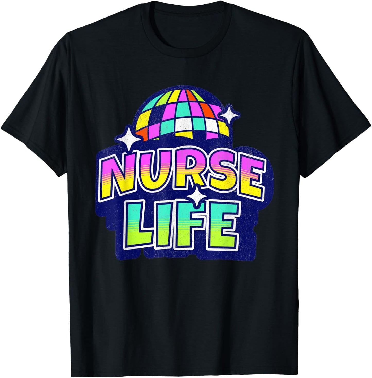 70s Disco Nurse's Day Nurse Life Nurse Week 2023 Women T-Shirt - T-Shirt | Black