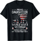 Proud Daughter of a WWII Veteran Veteran WW 2 Military T-Shirt - T-Shirt | Black