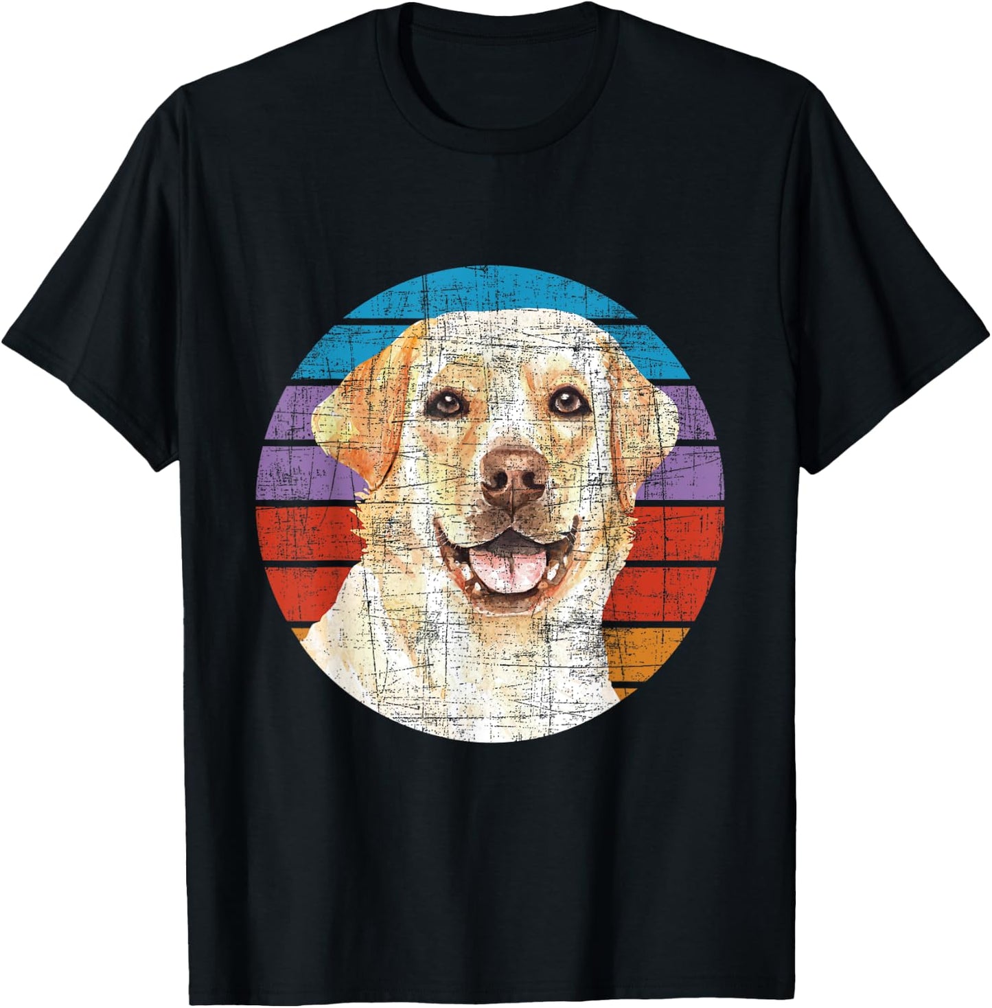 Retro Vintage Labrador - Dog Owner Pet Lover Puppy Trainer Women Girls Kids T-Shirt - T-Shirt | Black