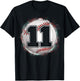 Birthday Boy 11 Baseball 11th Birthday Baseball Player T-Shirt - T-Shirt | Black