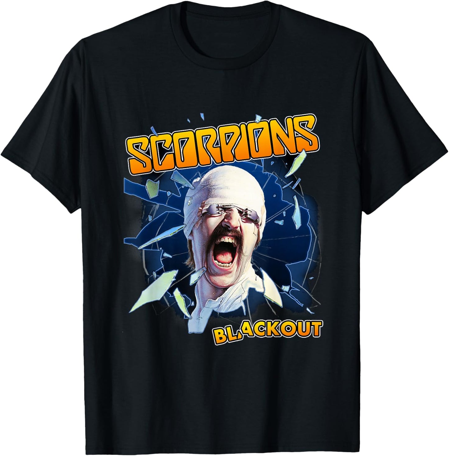 Official Scorpions Blackout Small T-Shirt - T-Shirt | Black