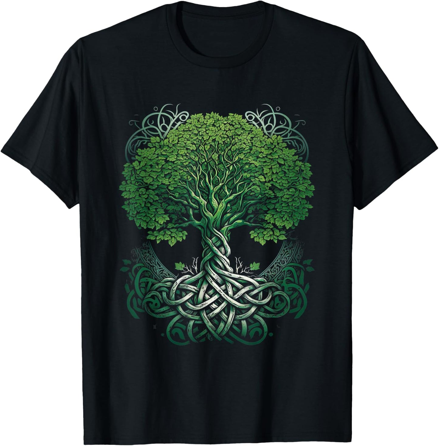 Tree of Life Viking Midgard Thor Walhalla T-Shirt - T-Shirt | Black