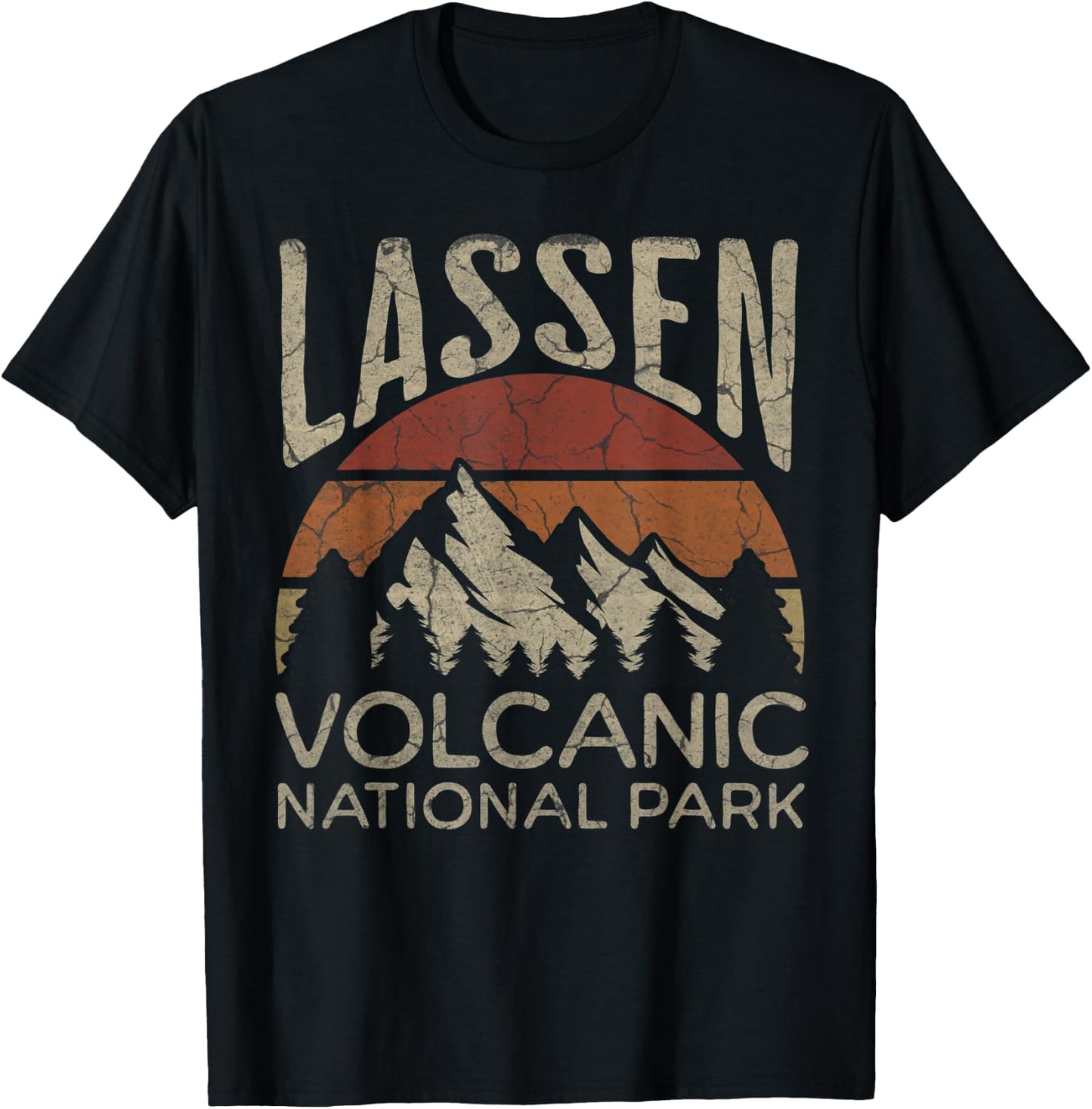 Lassen Volcanic National Park California Hiking Outdoors T-Shirt - T-Shirt | Black