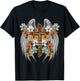 Cross Flowers Angel wings Faith Religious T-Shirt - T-Shirt | Black