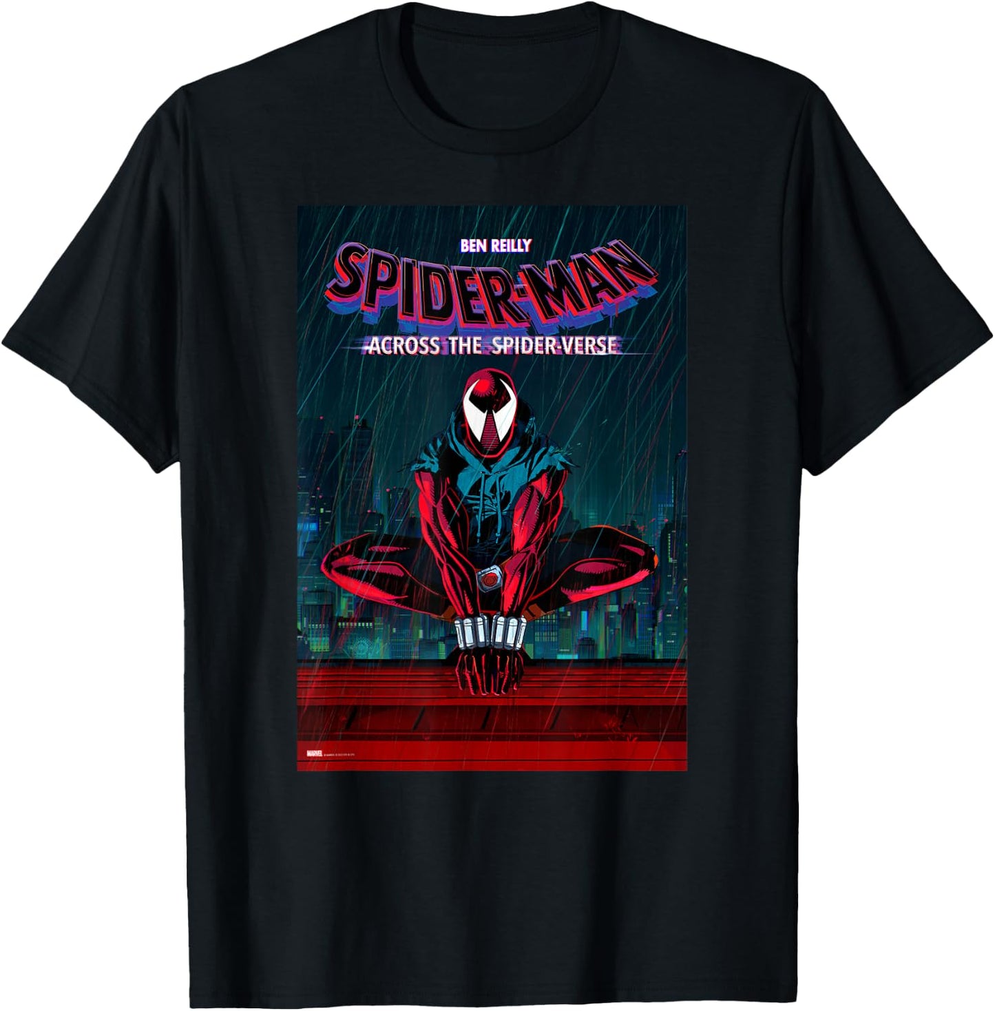 Marvel Spider-Man: Across the Spider-Verse Ben Reilly Poster T-Shirt - T-Shirt | Black