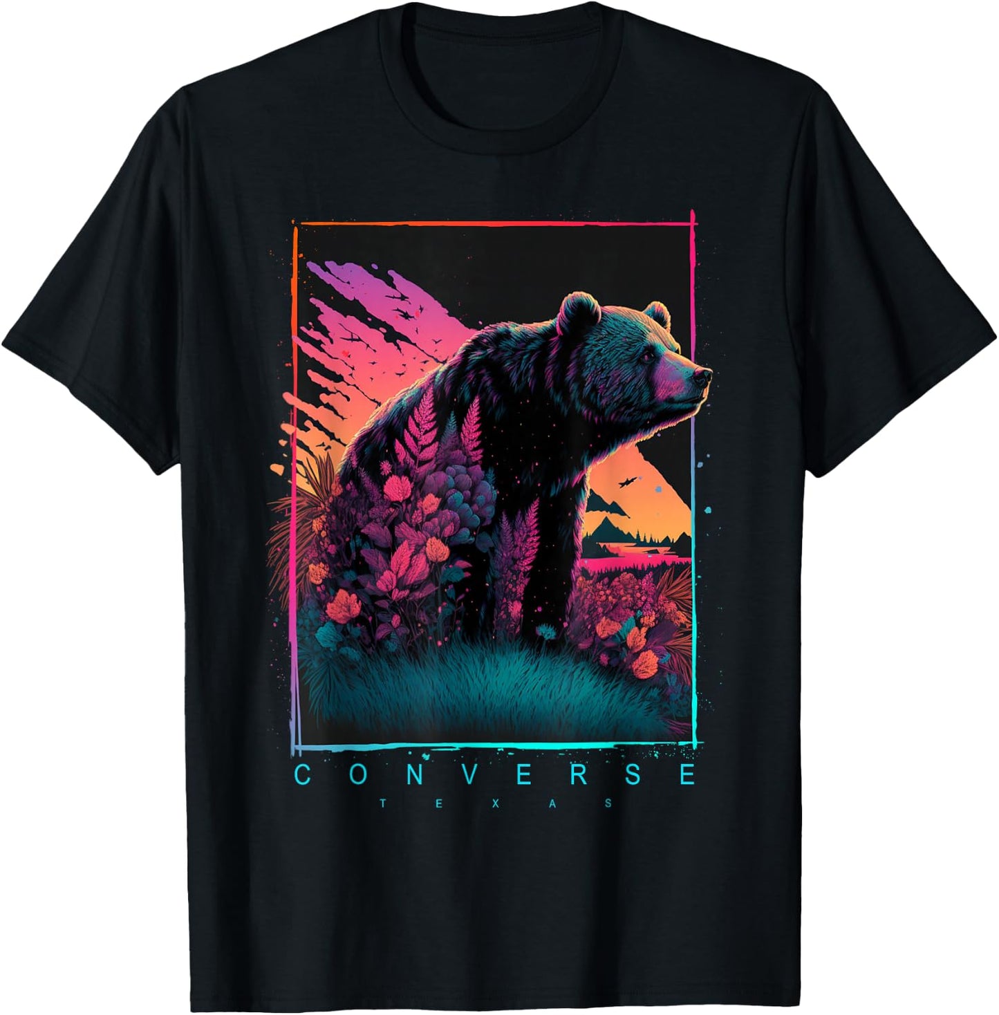 Converse Texas Vintage Bear T-Shirt - T-Shirt | Black