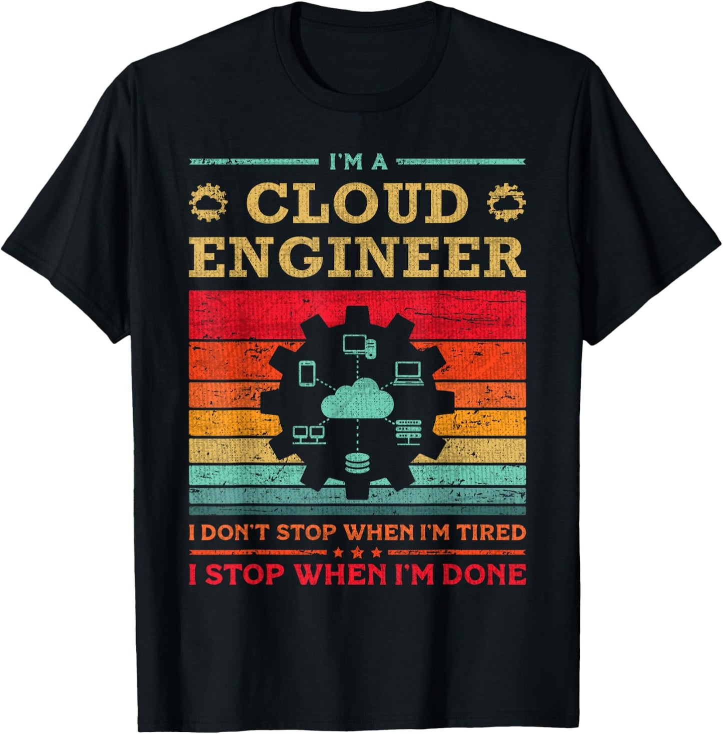 Cloud Specialist Cloud Engineer App Cloud Computing Engineer T-Shirt - T-Shirt | Black