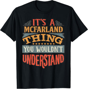 Mcfarland Name T-Shirt - T-Shirt | Black