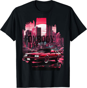 Foxbody 5.0 American Muscle Stang Car T-Shirt - T-Shirt | Black
