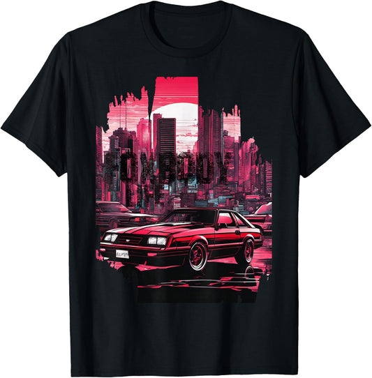 Foxbody 5.0 American Muscle Stang Car T-Shirt - T-Shirt | Black