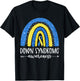 World Down Syndrome Awareness Month Rainbow National T21 Day T-Shirt - T-Shirt | Black