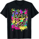 Totally Rad 80s Paint Splat 1980s Party T-Shirt - T-Shirt | Black