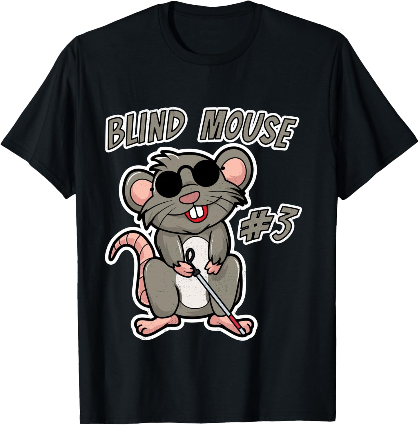 Kawaii Matching Group Outfit #3 3 Three Blind Mice Costumes T-Shirt - T-Shirt | Black