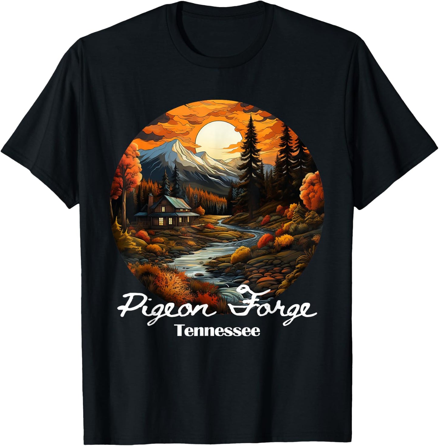 Pigeon Forge, TN, Souvenir T-Shirt - T-Shirt | Black