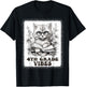 fourth Grade Vibes - 4th Grade Cat Reading 1st Day Of School T-Shirt - T-Shirt | Black