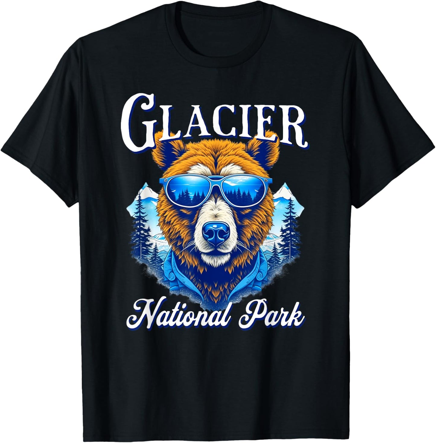 Glacier National Park T-Shirt - T-Shirt | Black