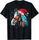Christmas Horse T-Shirt - T-Shirt | Black