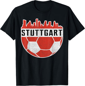 Stuttgart Football Football Club Football Fan T-Shirt - T-Shirt | Black