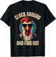Cluck around and find out funny gangster rooster T-Shirt - T-Shirt | Black