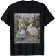 Steampunk Alice and Dodo bird T-Shirt - T-Shirt | Black