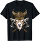 Viking Goat Renaissance Medieval Norse Pagan Valhalla Farmer T-Shirt - T-Shirt | Black