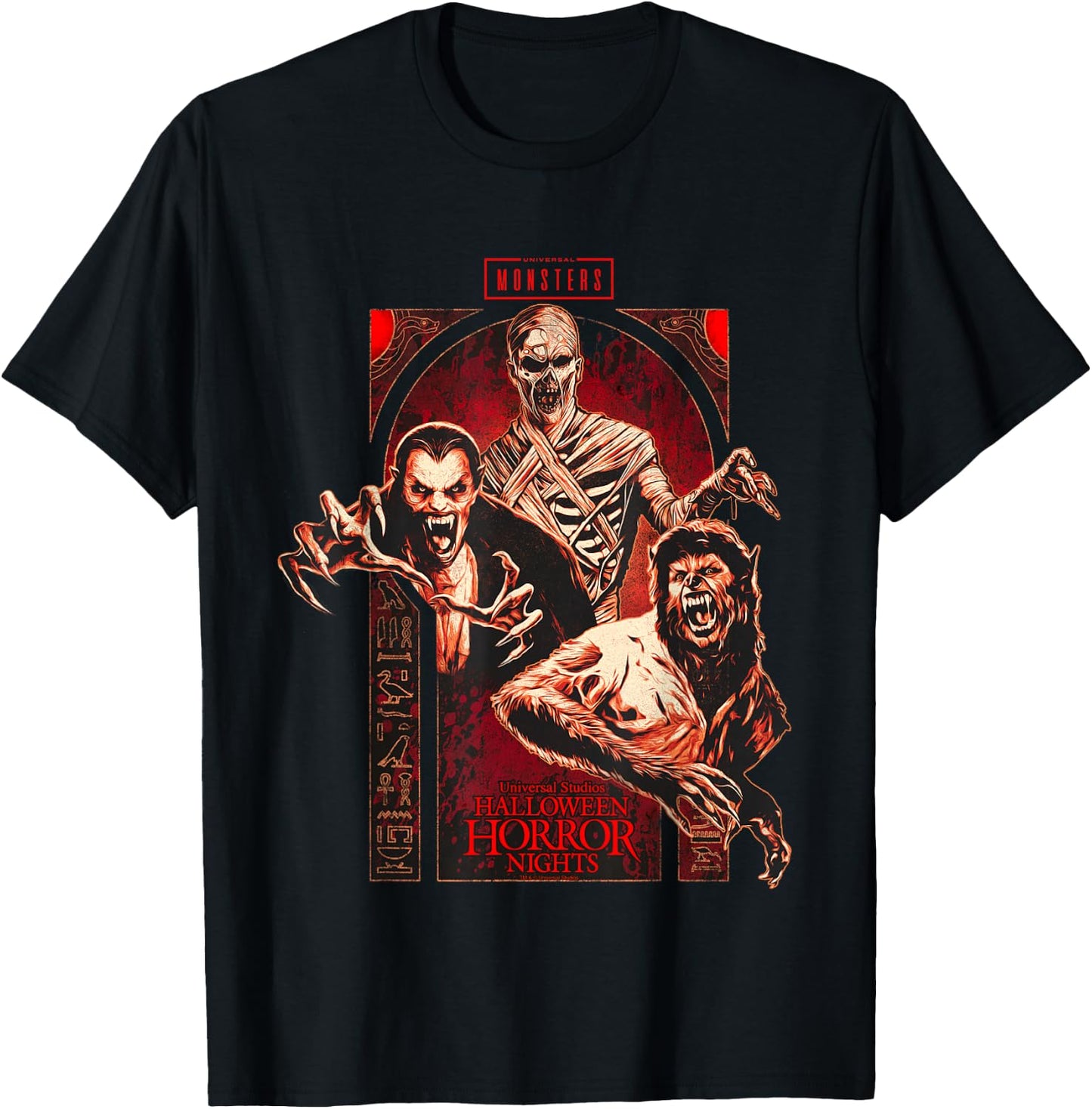Halloween Horror Nights HHN Universal Monsters T-Shirt - T-Shirt | Black