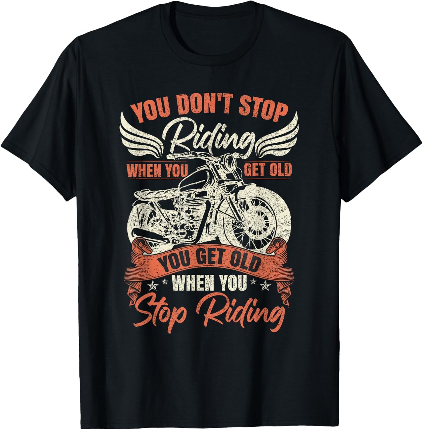Motorcycle Biker T-Shirt - T-Shirt | Black