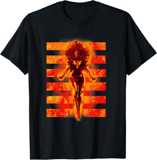 Marvel X-Men Dark Phoenix Epic Flight Retro Comic Panels T-Shirt - T-Shirt | Black