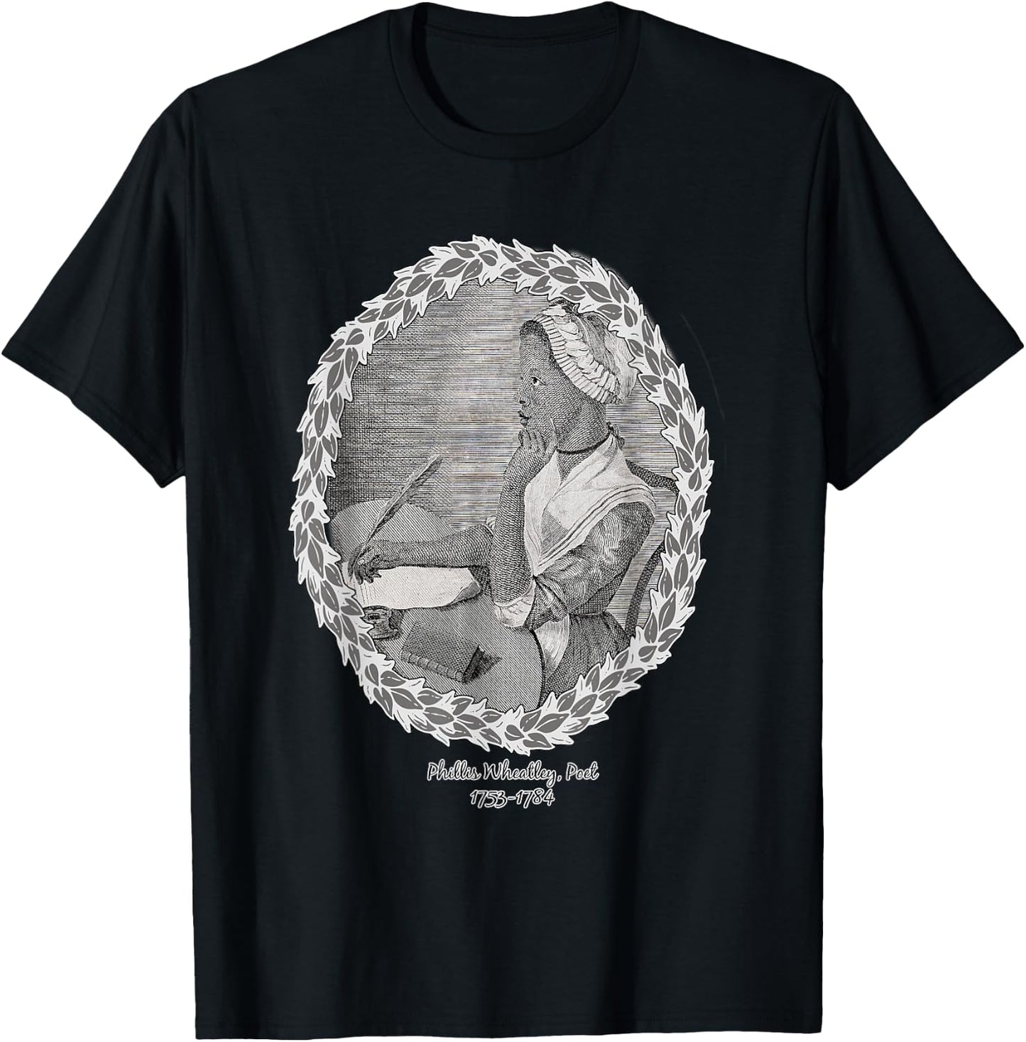 18th Century Published Poet Phillis Wheatley T-Shirt - T-Shirt | Black