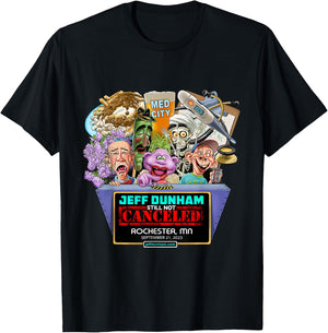 Jeff Dunham Rochester, MN (2023) T-Shirt - T-Shirt | Black
