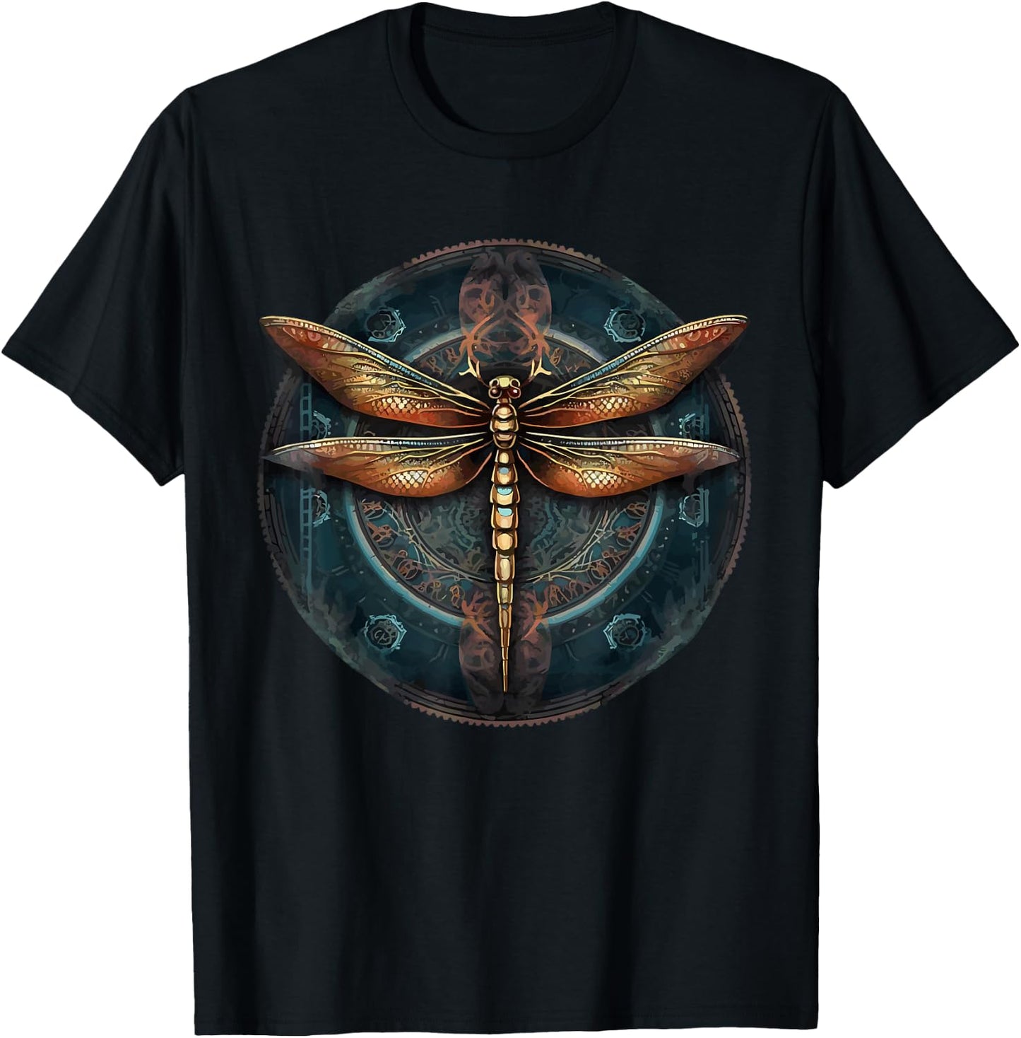 Dragonfly Lover Graphic Magical Design Art Chakra Spiritual T-Shirt - T-Shirt | Black