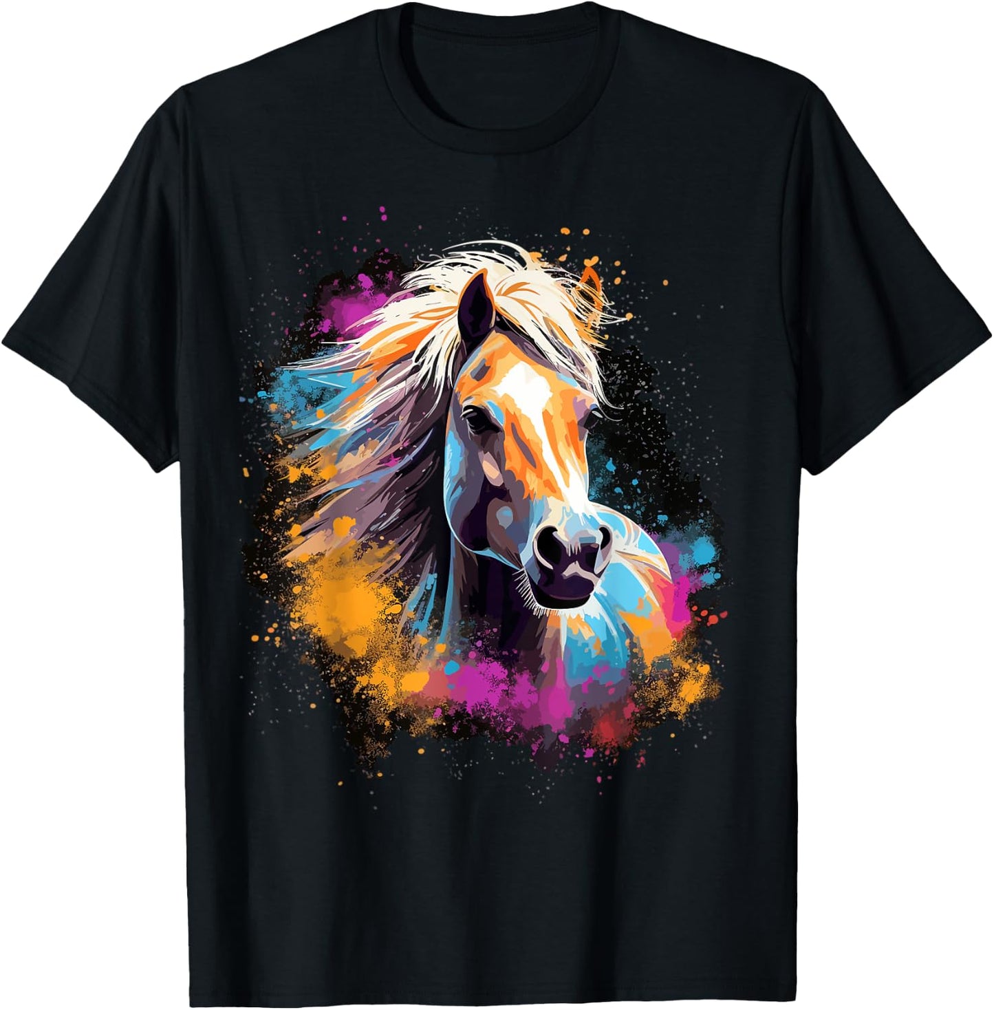 Haflinger Horse Riding Dressage Show Jumping Horse Stable T-Shirt - T-Shirt | Black