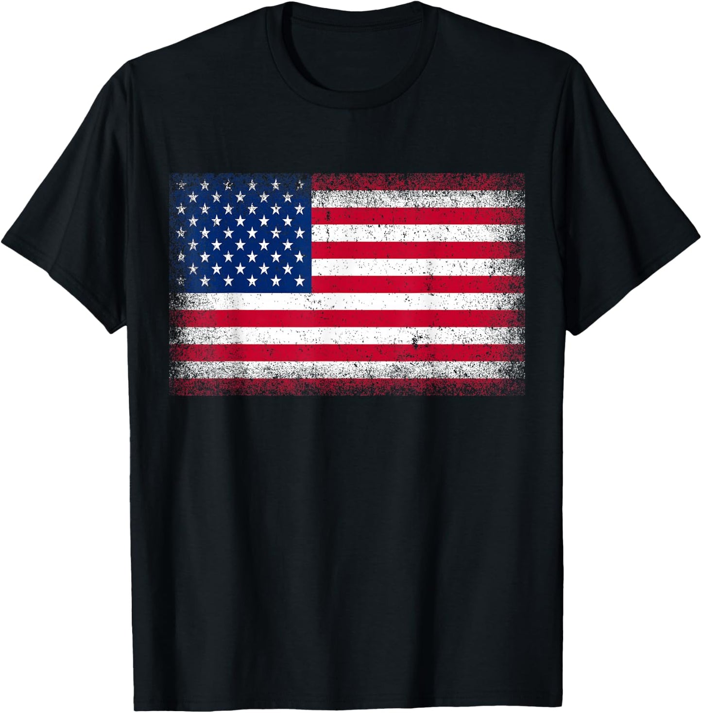 US Flag 4th of July USA Flag American Flag T-Shirt - T-Shirt | Black
