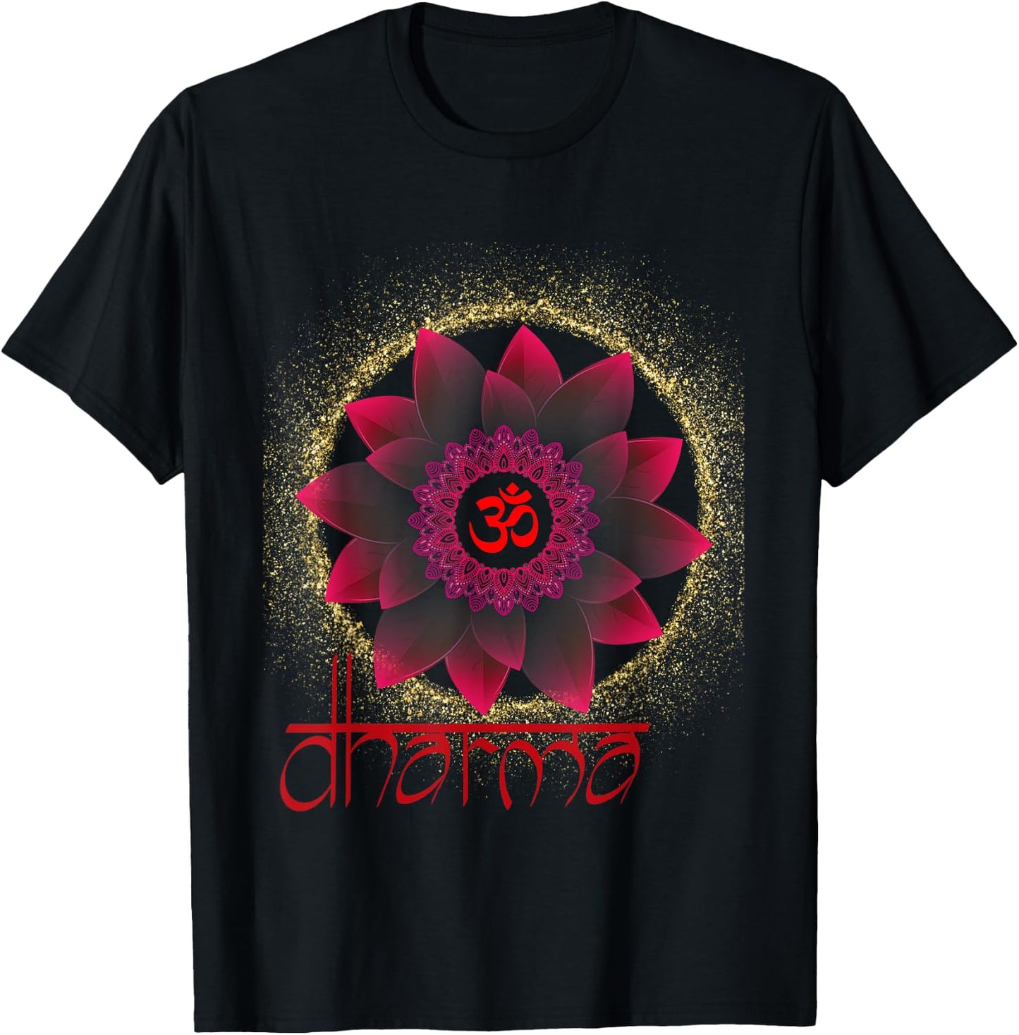 Dharma Lotus T-Shirt - T-Shirt | Black