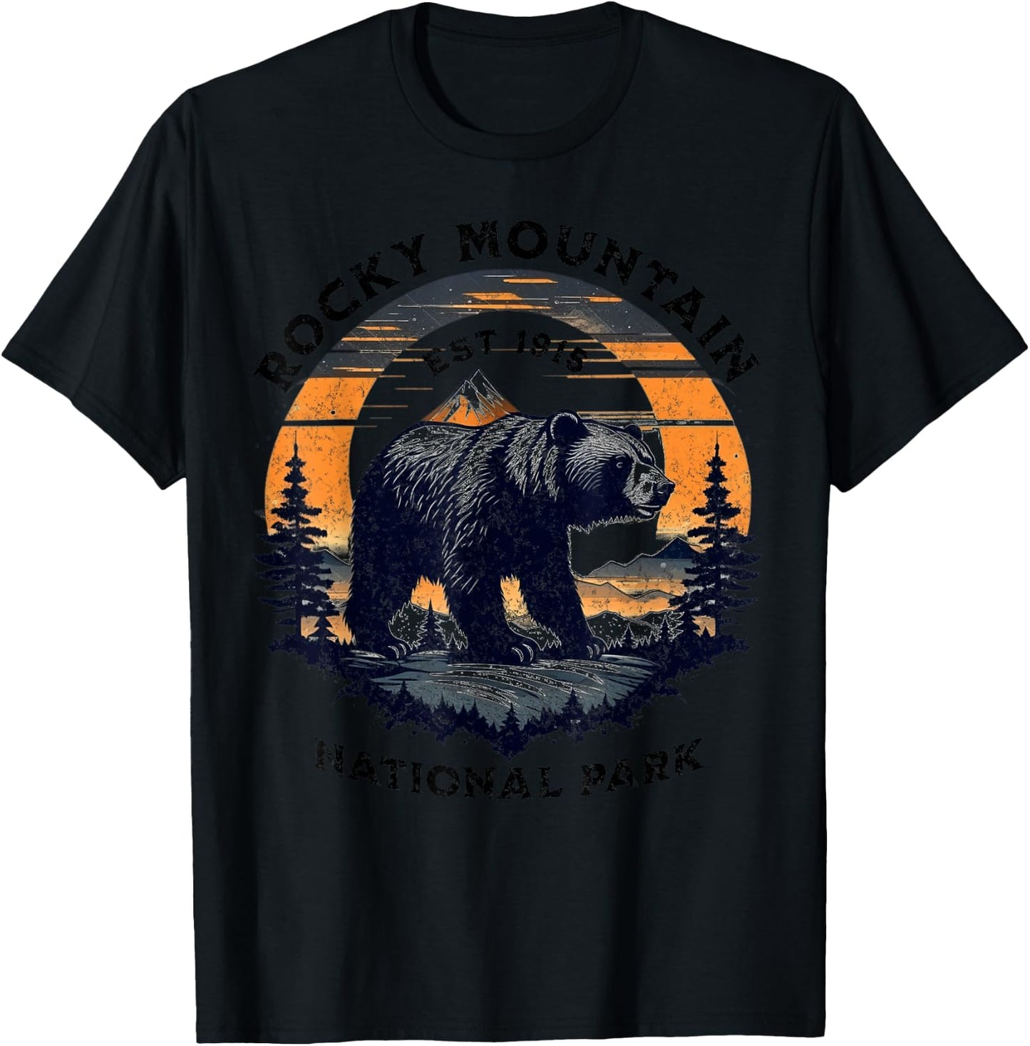 Rocky Mountain National Park T-Shirt - T-Shirt | Black