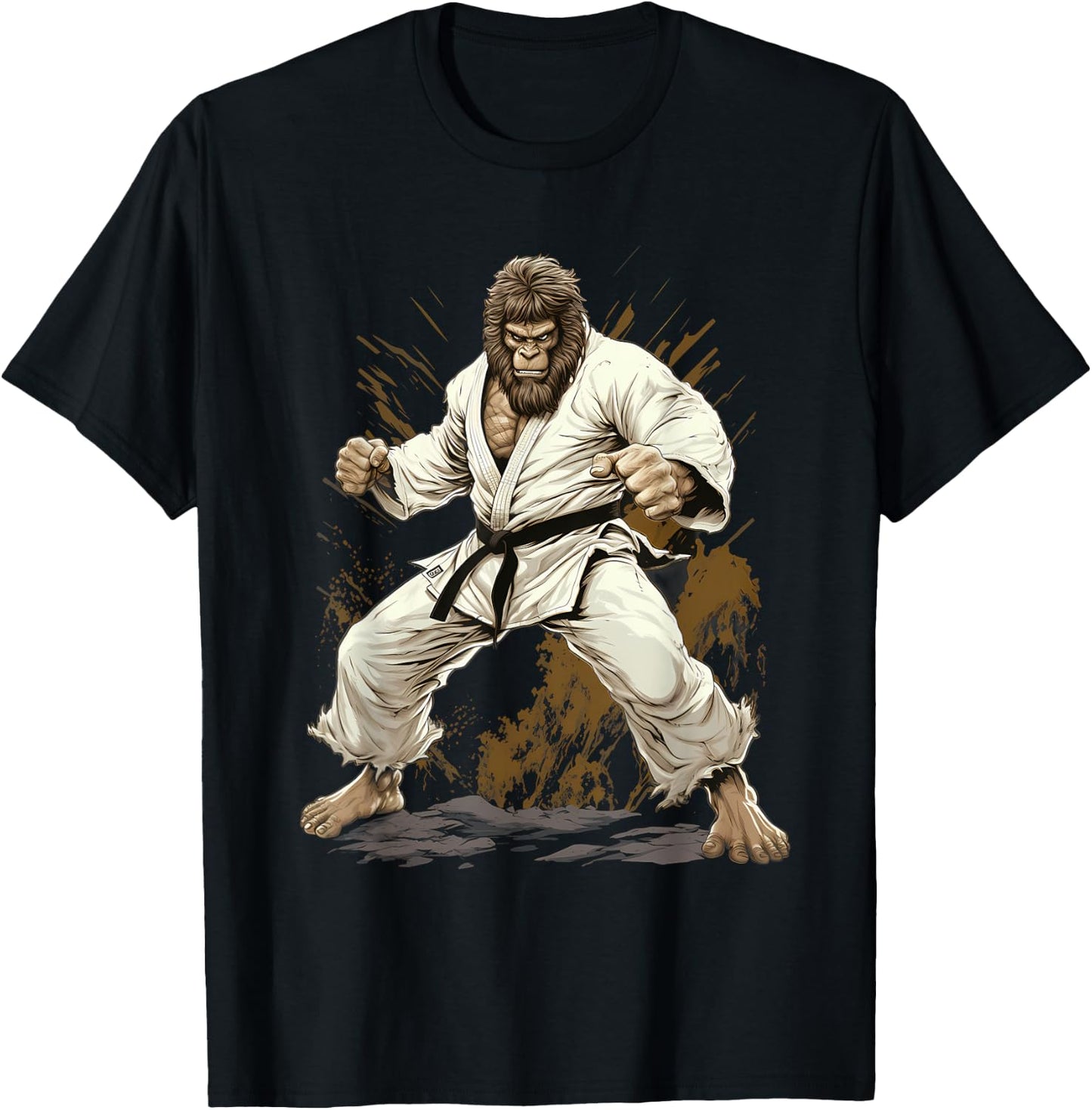 MMA Bigfoot Karate T-Shirt - T-Shirt | Black