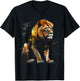 Lion Art - Animal Lovers Motif Artwork Animal Lion T-Shirt - T-Shirt | Black