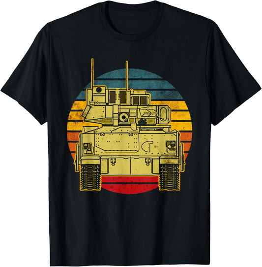 Bradley Fighting Vehicle USA America American Military T-Shirt - T-Shirt | Black