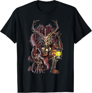 Wendigo Cryptid Creature Horror Cryptozoology Spirit T-Shirt - T-Shirt | Black