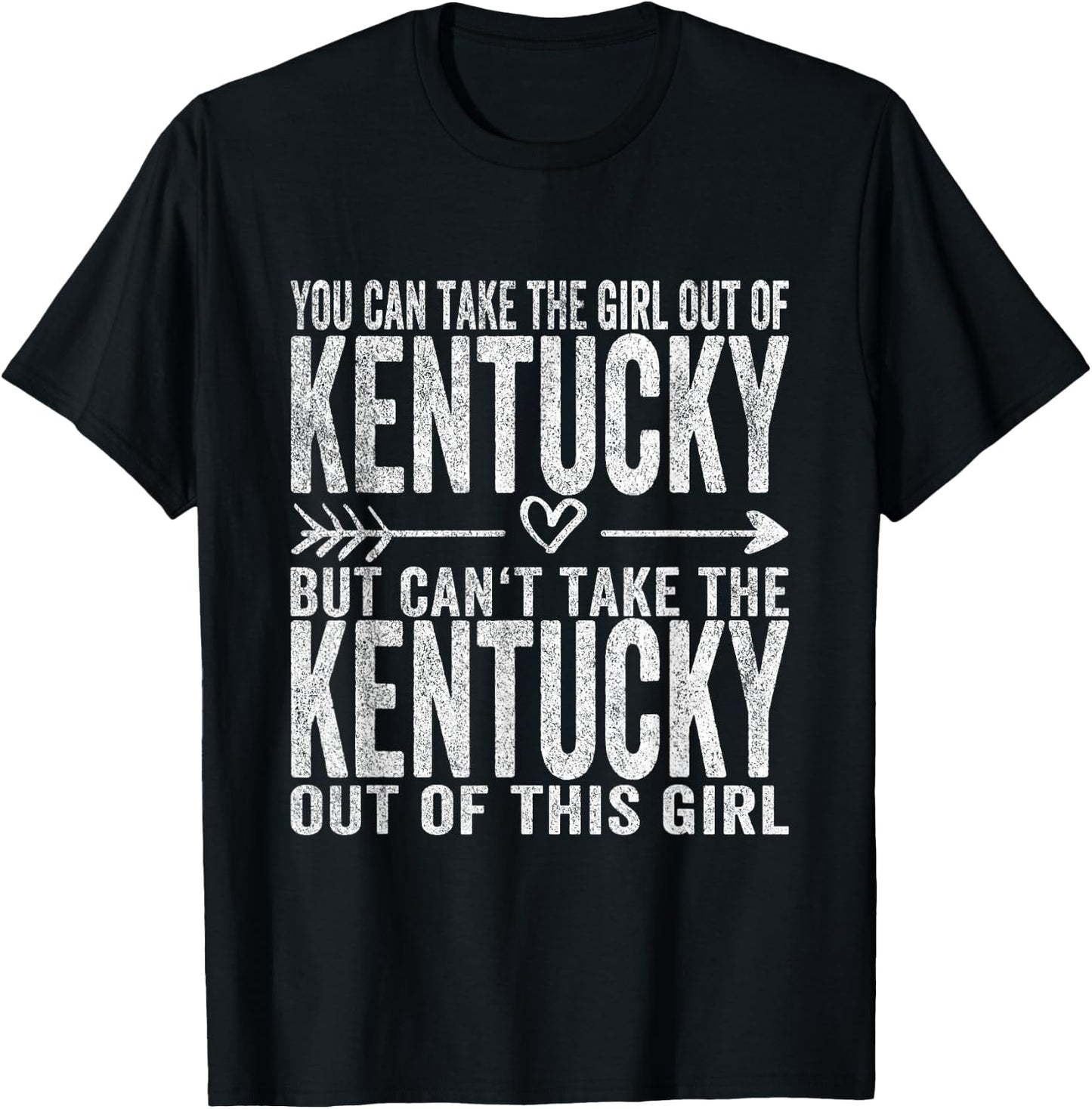 Girl Out of Kentucky Hometown Home Kentucky T-Shirt - T-Shirt | Black