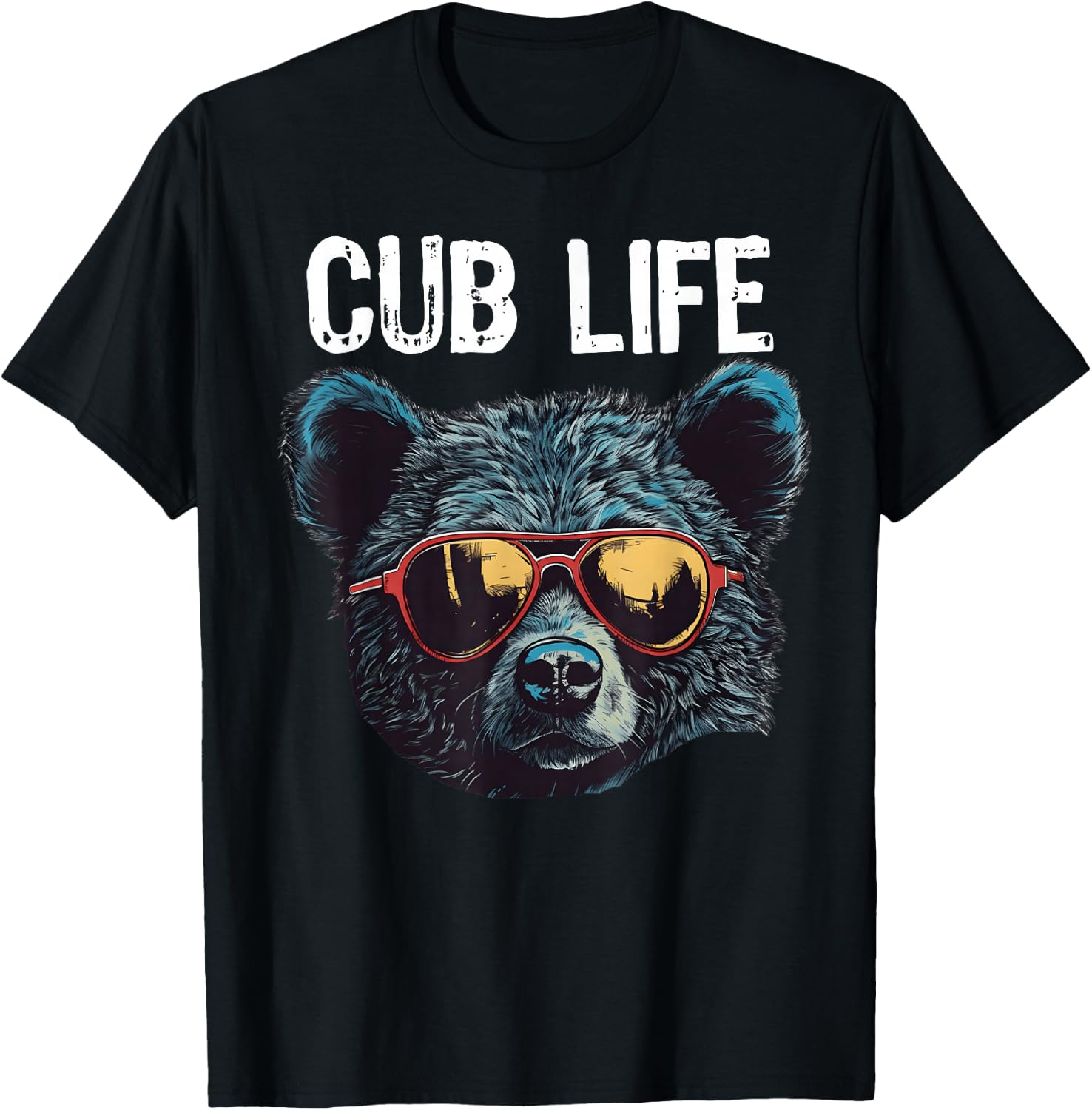 Funny Bear Cub Boys Toddler Brown Black Mom Son Daughter T-Shirt - T-Shirt | Black