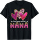 I Love Being Called Nana Grandma Valentine Mothers day T-Shirt - T-Shirt | Black