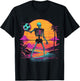 Skeleton Playing Soccer Halloween Costume Men Women Kids T-Shirt - T-Shirt | Black
